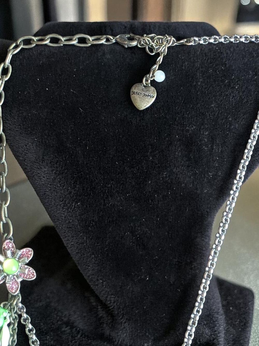 Betsey Johnson Owl Garden Charms Statement Necklace - Picture 4 of 5